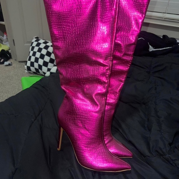 Women's Y2K heeled boots - Picture 2 of 2